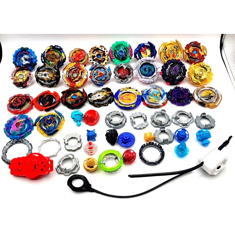 HUGE BEYBLADE BURST LOT OVER 50 PCS. HTF TAKARA TOMY